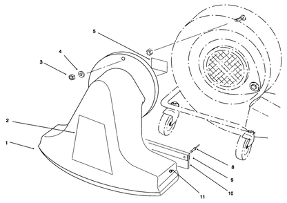 Snout Assembly Diagram and Parts List for 62924 6900001 - 6999999 Toro Leaf Blower / Vacuum