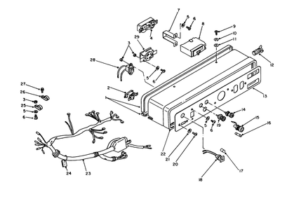 Control Panel Assembly Diagram and Parts List for 62032 4000001 - 4999999 Toro Generator