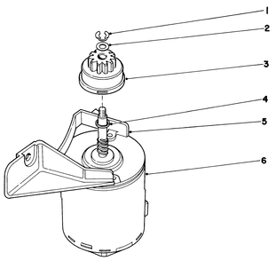 Starter Motor (Model No. 20673) Diagram and Parts List for 20562 7000001 - 7999999 Toro Lawn Mower