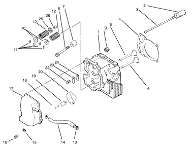 Part Location Diagram of 1235120 Toro Lifter-Valve