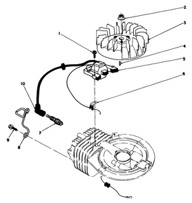 Ignition Assembly (Model No. 47pk9-3) Diagram and Parts List for 22685 0000001 - 0999999 Toro Lawn Mower