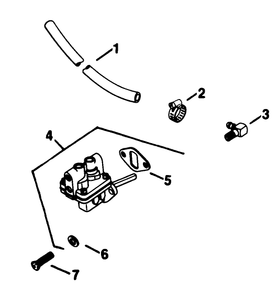 Fuel Pump-Engine Kohler Model No. Kt17qs Type No. 24324 Diagram and Parts List for 30754 60402 - 69999 Toro Lawn Tractor