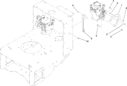 Lower Control Assembly Diagram and Parts List for 38494 (290000001-290999999)(2009) Toro Lawn Mower