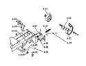 Brake/clutch Linkage Diagram and Parts List for 1-0110 1972 Toro Lawn Tractor