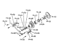 P.t.o. Clutch Diagram and Parts List for 1-0110 1972 Toro Lawn Tractor