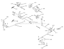 B-100 Parts Manual 6.000 Brake/clutch Linkage (fig. 6) Diagram and Parts List for 1-0141 1975 Toro Lawn Tractor