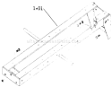 1.000 Frame Assembly (plate 1.1) Diagram and Parts List for 1-0140 1974 Toro Lawn Tractor