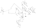 6.000 Brake/clutch Linkage (plate 6.2) Diagram and Parts List for 1-0140 1974 Toro Lawn Tractor