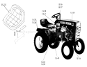 15.000 Seats, Decals, Misc. Trim (plate 15.1) Diagram and Parts List for 1-0140 1974 Toro Lawn Tractor