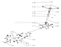 5.000 Front Axle And Steering (plate 5.1) Diagram and Parts List for 1-0140 1974 Toro Lawn Tractor