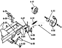 Brake/clutch Linkage (plate 6.2) Diagram and Parts List for 1-0310 1971 Toro Lawn Tractor