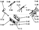 Lights And Cigar Lighter (plate 11.2) Diagram and Parts List for 1-0310 1971 Toro Lawn Tractor