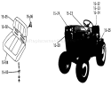 Seats, Decals, Misc. Trim (plate 15.1) Diagram and Parts List for 1-0310 1971 Toro Lawn Tractor