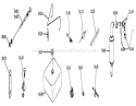 Fuel And Exhaust Systems (plate 10.1) Diagram and Parts List for 1-0310 1971 Toro Lawn Tractor