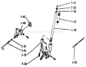 Lift Linkage (plate 7.2) Diagram and Parts List for 1-0310 1971 Toro Lawn Tractor