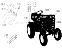 Part Location Diagram of 102033 Toro Seat Base Assembly.