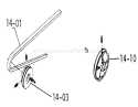 Drive Belts And Pulleys Diagram and Parts List for 1-0353 1974 Toro Lawn Tractor