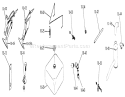 Fuel And Exhaust Systems Diagram and Parts List for 1-0353 1974 Toro Lawn Tractor