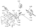 Brake/clutch Linkage Diagram and Parts List for 1-0360 1973 Toro Lawn Tractor