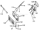 Lights Diagram and Parts List for 1-0375 1975 Toro Lawn Tractor