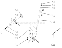 Lift Linkage Diagram and Parts List for 1-0401 1972 Toro Lawn Tractor