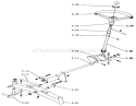 Front Axle And Steering Diagram and Parts List for 1-0401 1972 Toro Lawn Tractor