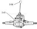 Transmission 3-Speed Diagram and Parts List for 1-0150 1971 Toro Lawn Tractor