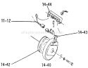 Electric P.t.o. Clutch Diagram and Parts List for 1-0150 1971 Toro Lawn Tractor