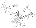 Manual P.t.o. Diagram and Parts List for 1-0475 1973 Toro Lawn Tractor