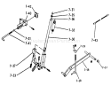 Lift Linkage Diagram and Parts List for 1-0475 1973 Toro Lawn Tractor