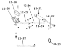 Hydraulic System Diagram and Parts List for 1-0480 1974 Toro Lawn Tractor