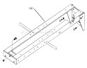 Frame Assembly Diagram and Parts List for 1-0491 1975 Toro Lawn Tractor