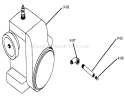 Engine Diagram and Parts List for 1-0491 1975 Toro Lawn Tractor