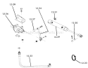Hydraulic System Diagram and Parts List for 1-0491 1975 Toro Lawn Tractor