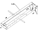 Frame Assembly Diagram and Parts List for 1-0480 1974 Toro Lawn Tractor