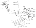 Brake, Clutch, Speed Control Linkage-Continued Diagram and Parts List for 1-0511 1975 Toro Lawn Tractor