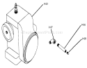 Engine Diagram and Parts List for 1-0511 1975 Toro Lawn Tractor