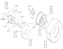 Page R Diagram and Parts List for 1-0611 1974 Toro Lawn Tractor