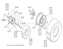 Page E Diagram and Parts List for 1-0612 1975 Toro Lawn Tractor