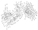 Transmission Diagram and Parts List for 1-7251 1970 Toro Lawn Tractor