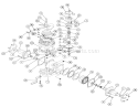 Transmission Diagram and Parts List for 1-7841 1969 Toro Lawn Tractor