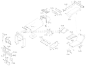 Sheet Metal And Covers Diagram and Parts List for 1-0610 1973 Toro Lawn Tractor