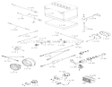 Electrical System Diagram and Parts List for 1-0610 1973 Toro Lawn Tractor