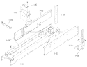 Frame Assemblies Diagram and Parts List for 1-0610 1973 Toro Lawn Tractor