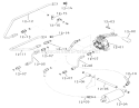 Hydraulic System Diagram and Parts List for 1-0610 1973 Toro Lawn Tractor