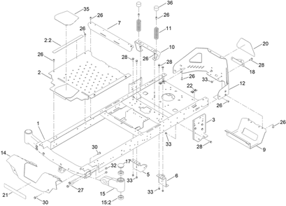 Frame Assembly Diagram and Parts List for 75750TA 400000000 - 999999999 Toro Lawn Tractor