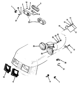 Electrical System Diagram and Parts List for R1-12K804 2000001 - 2999999 Toro Lawn Tractor