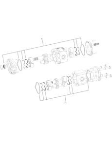 Hydraulic Gear Pump Assembly No. 139-4755 Diagram and Parts List for 22370 413000000 - 414487256 Toro Lawn Tractor Accessories