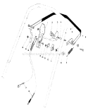 Traction Control Assembly Diagram and Parts List for 10502 1000001-1999999 - 1981 Toro Lawn Mower