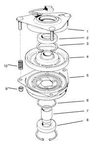 Clutch Assembly No. 54-0220 Diagram and Parts List for 30612 790001 - 799999 Toro Lawn Tractor